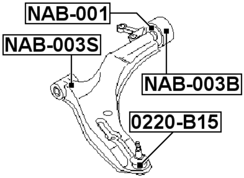 2001 Nissan sentra parts list