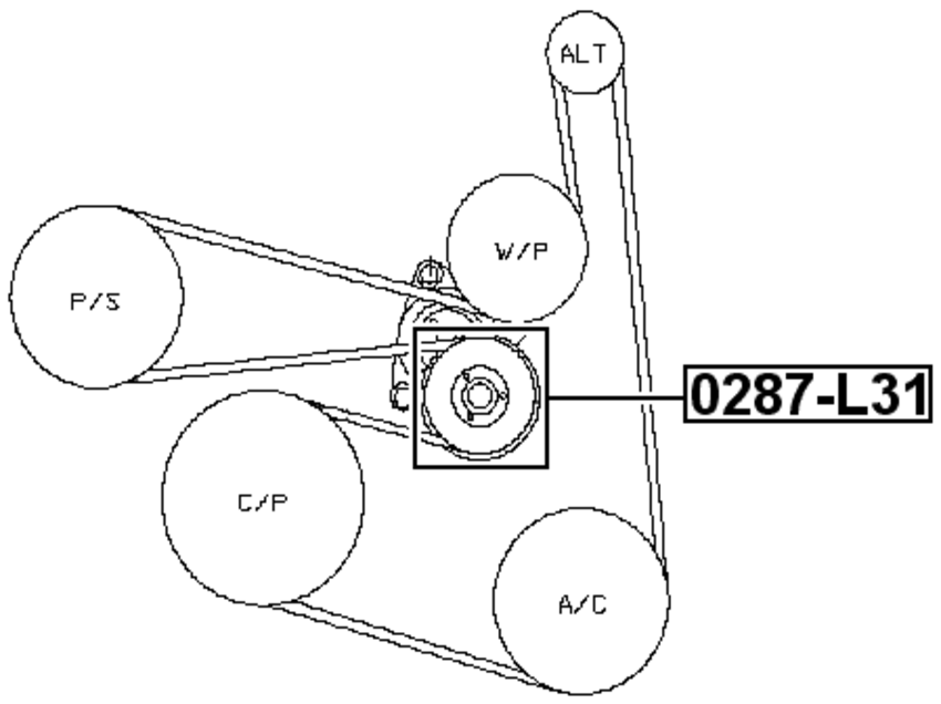 2001 Nissan sentra idler pulley #5