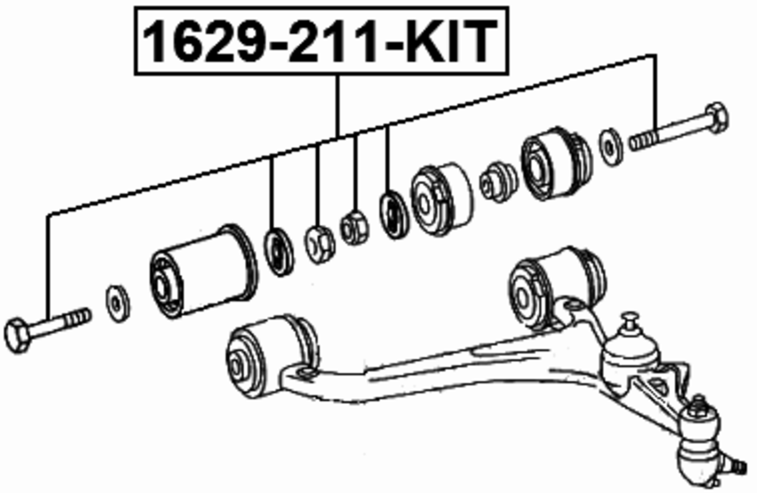 Cam Repair Kit Febest 1629-211-KIT OEM A2209900099