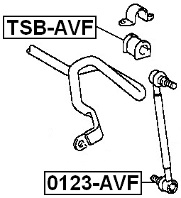 Front Stabilizer Sway Bar Link FEBEST 0123-AVF OEM 20984481 for Sentra Juke Leaf