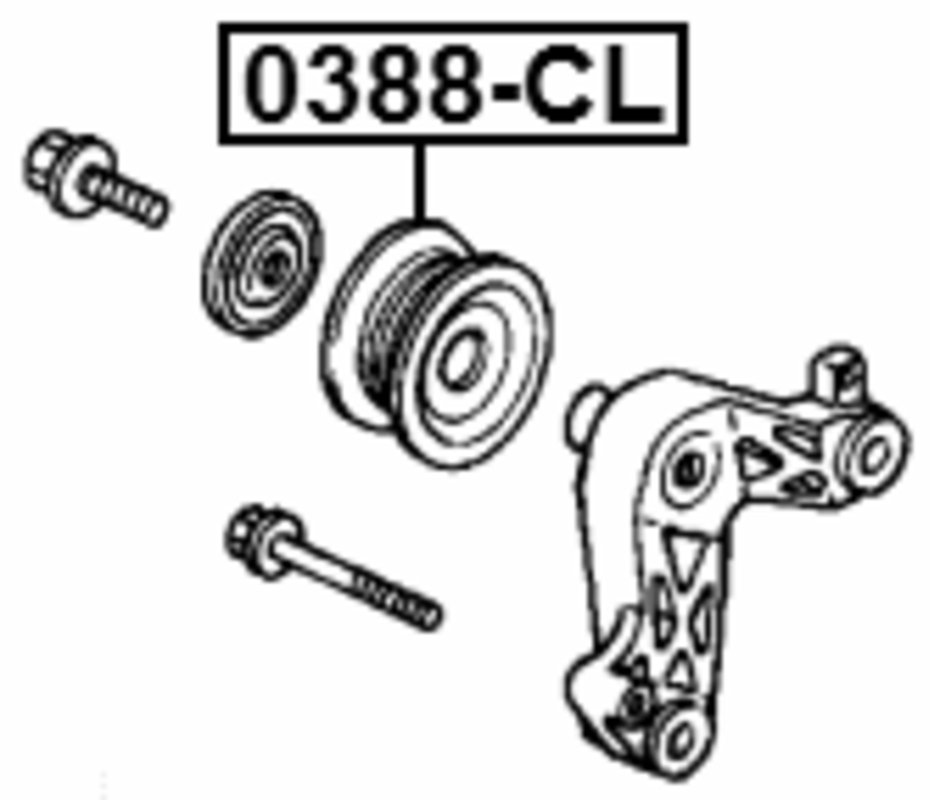 thumbnail image 2 of Febest 0388-CL Pulley Idler – OEM 31190-RRA-A00, 1 Year Warranty 2 of 5