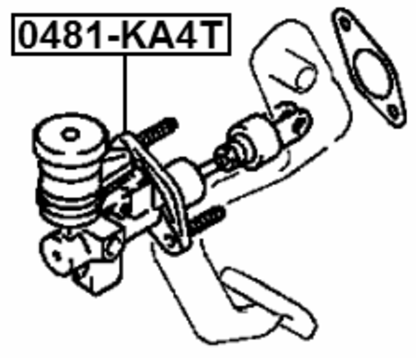 Master Clutch Cylinder FEBEST 0481-KA4T OEM 2345A015 | eBay