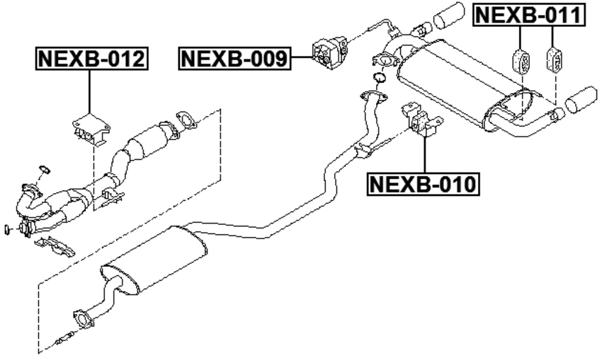 Exhaust Mount For 2006 Nissan Pathfinder (USA) | eBay